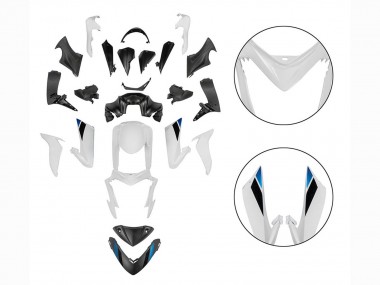 2015-2020 Suzuki GSX-S 1000 Motorcycle Fairings - Black White Canada