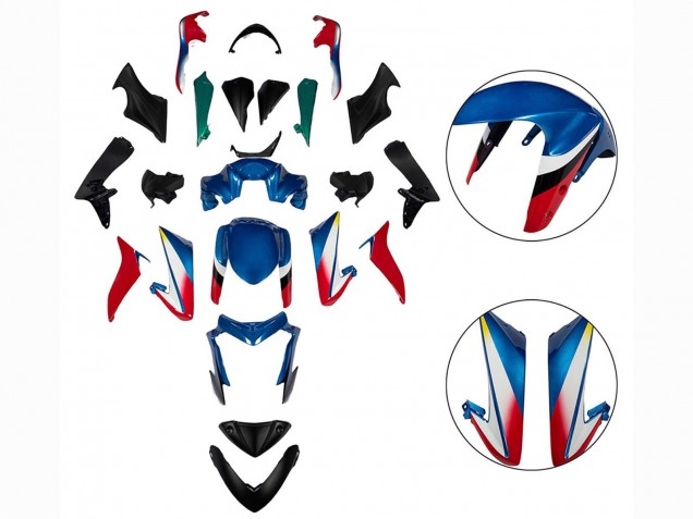 2015-2020 Suzuki GSX-S 1000 Motorcycle Fairings - Blue Red Black Canada