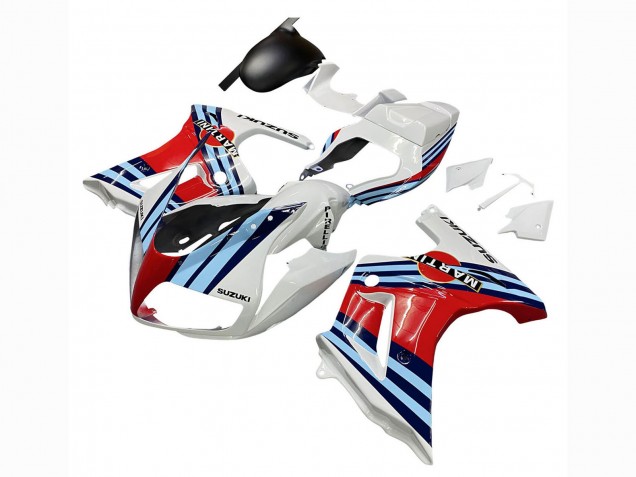 2003-2013 Suzuki SV650 Motorcycle Fairings - White Red Blue Martini Canada