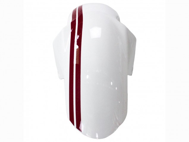2003-2013 Suzuki SV650 Motorcycle Fairings - White with Dark Red Lines Canada