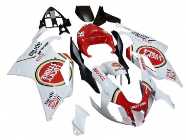 2003-2006 Aprilia RSV1000 Motorcycle Fairings - White Red Lucky Strike Motul 34 Canada