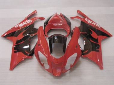 2003-2006 Aprilia RSV1000 Motorcycle Fairings - Red Glossy Black Canada