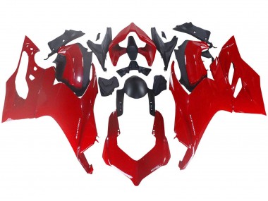 2020-2024 Ducati Panigale V2 Motorcycle Fairing - Red Matte Black Canada