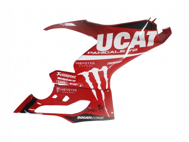 2020-2024 Ducati Panigale V2 Motorcycle Fairings - Red Glossy Black Monster Corse Canada