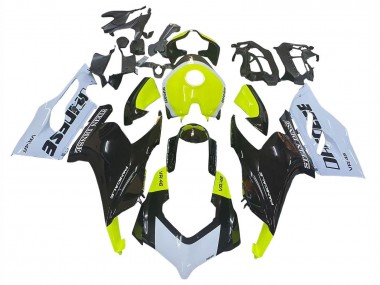 2020-2024 Ducati Panigale V2 Motorcycle Fairings - White Lime Green Glossy Black Stein Dinse VR 46 Canada