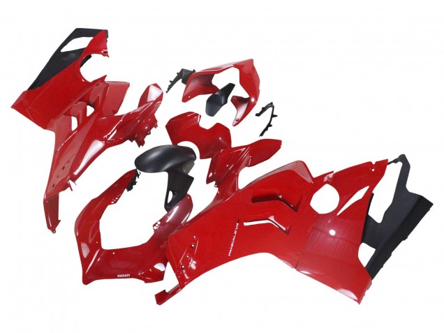2020-2021 Ducati Panigale V4 V4S Motorcycle Fairing - Red Matte Black Canada