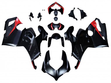 2020-2021 Ducati Panigale V4 V4S Motorcycle Fairings - Glossy Black Red Canada