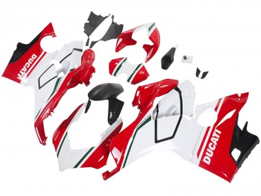 2018-2019 Ducati Panigale V4 V4S Motorcycle Fairings - White Red Matte Black Canada