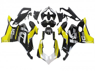 2020-2021 Ducati Panigale V4 V4S Motorcycle Fairings - Yellow White Glossy Black Canada