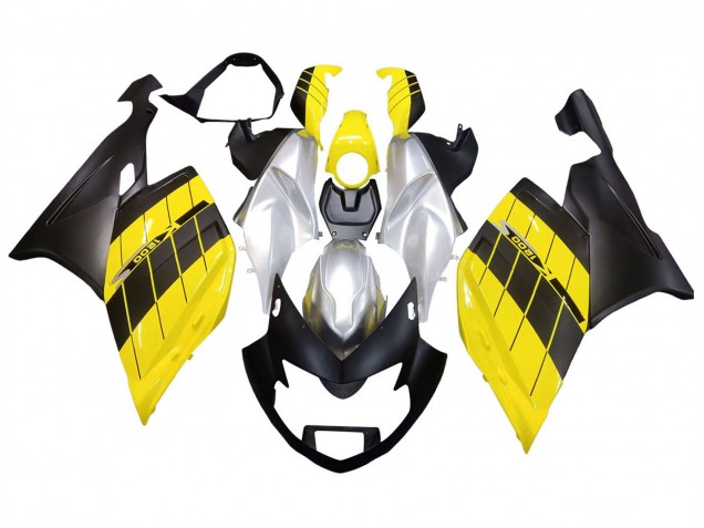 2005-2010 BMW K1200S Motorcycle Fairings - Yellow Silver Matte Black Canada