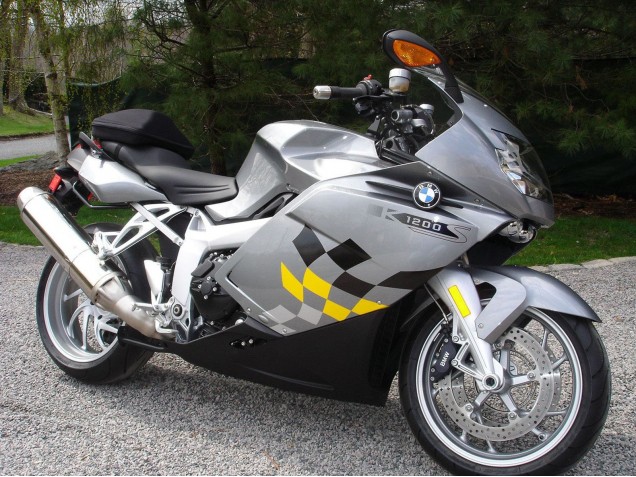 2005-2010 BMW K1200S Motorcycle Fairing - Silver Yellow Black Canada