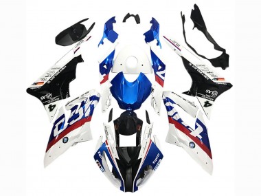 2017-2018 BMW S1000RR Motorcycle Fairings - White Blue Red Glossy Black Tyco Canada