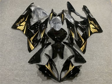 2015-2016 BMW S1000RR Motorcycle Fairings - Glossy Black Gold Canada