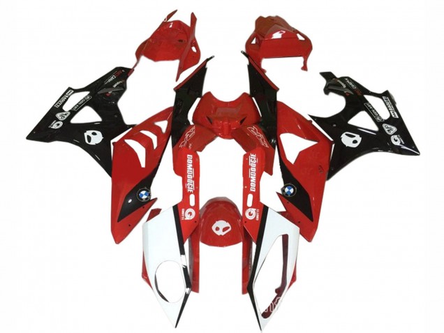 2009-2014 BMW S1000RR Motorcycle Fairings - Red White Glossy Black Canada