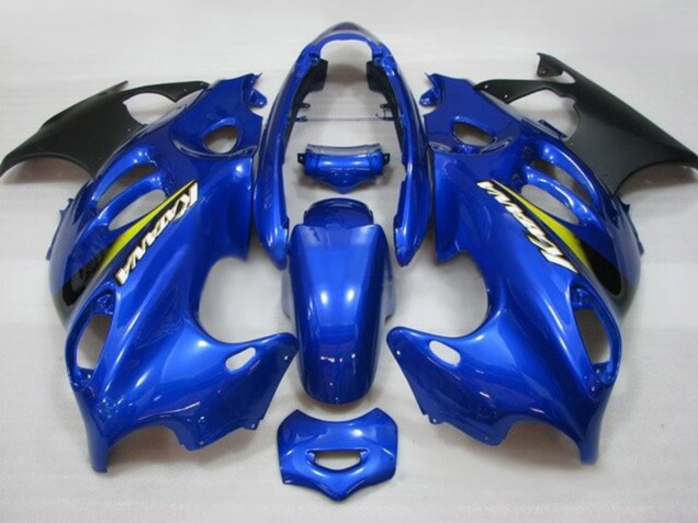 2004-2006 Suzuki GSX600F/GSX750F Motorcycle Fairings - Blue Yellow Matte Black Katana Canada