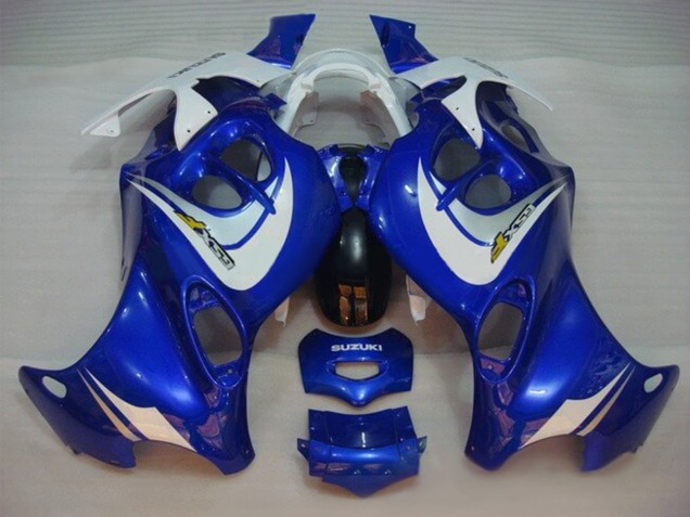 2004-2006 Suzuki GSX600F/GSX750F Motorcycle Fairings - Blue White Canada