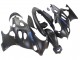 2004-2006 Suzuki GSX600F/GSX750F Motorcycle Fairings - Matte Black with Blue Logo Canada