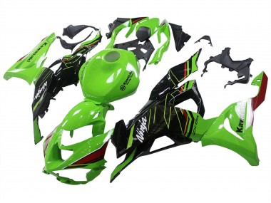 2023-2025 Kawasaki ZX6R Motorcycle Fairings - Green Black Canada