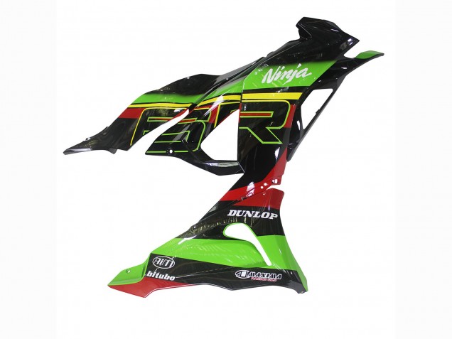 2023-2025 Kawasaki ZX6R Motorcycle Fairings - Green Black Red Yellow Dunlop Canada