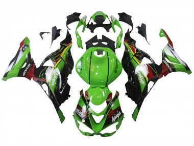 2023-2025 Kawasaki ZX6R Motorcycle Fairings - Green Black Red Yellow Dunlop Canada