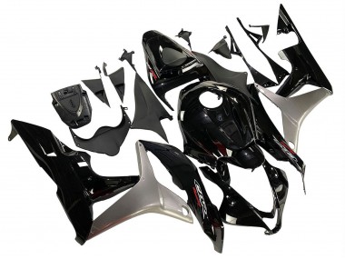 2007-2008 Honda CBR600RR Motorcycle Fairing Kits - Silver Glossy Black Canada