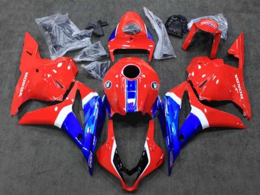 2009-2012 Honda CBR600RR Motorcycle Fairings - White Red Blue HRC Canada