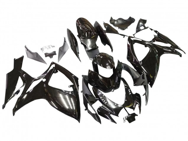 2006-2007 Suzuki GSXR 600 / GSXR 750 Motorcycle Fairings - Glossy Black Canada