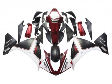 2009-2011 Yamaha YZF 1000 R1 Motorcycle Fairings - Red White Matte Black Canada