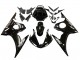 2003-2004 Yamaha YZF R6 Motorcycle Fairings - Glossy Black White Decals Canada