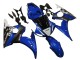 2003-2004 Yamaha YZF R6 Motorcycle Fairings - Blue White Glossy Black Yamalube Canada