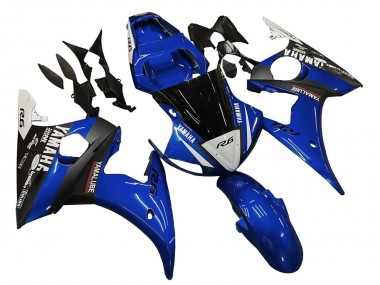 2006-2009 Yamaha YZF R6S Motorcycle Fairings - Blue White Glossy Black Yamalube Canada