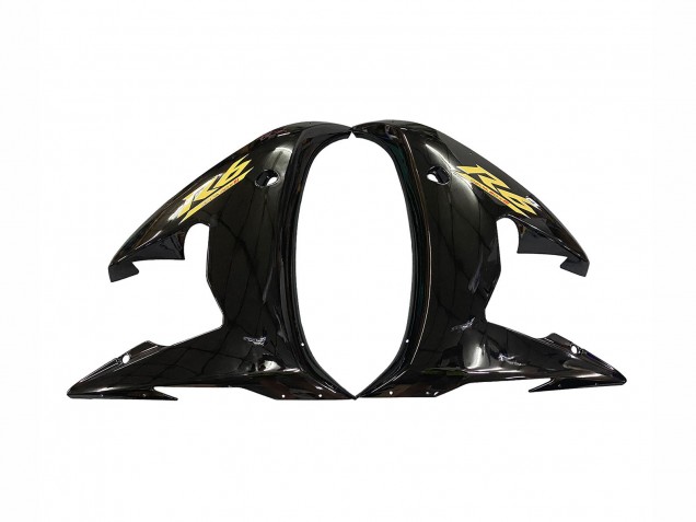 2003-2004 Yamaha YZF R6 Motorcycle Fairings - Glossy Black Gold Decals Canada
