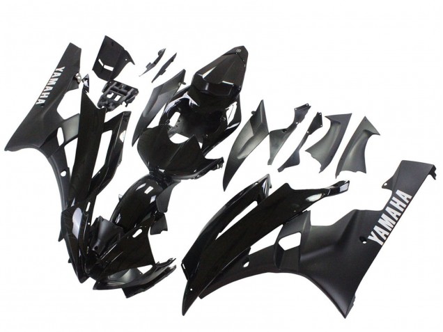2006-2007 Yamaha YZF 600 R6 Motorcycle Fairings - Glossy Black Matte Black Canada