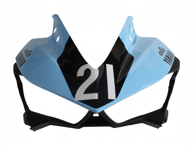 2015-2018 Yamaha YZF R3/R25 Motorcycle Fairings - Light Blue Black Yamalube 21 Canada