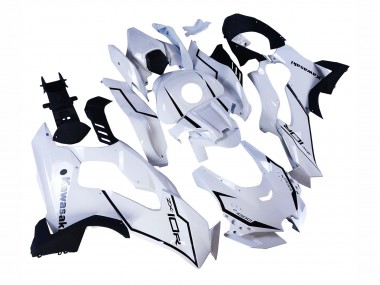 2021-2025 Kawasaki ZX10R Motorcycle Fairings - White Black Canada