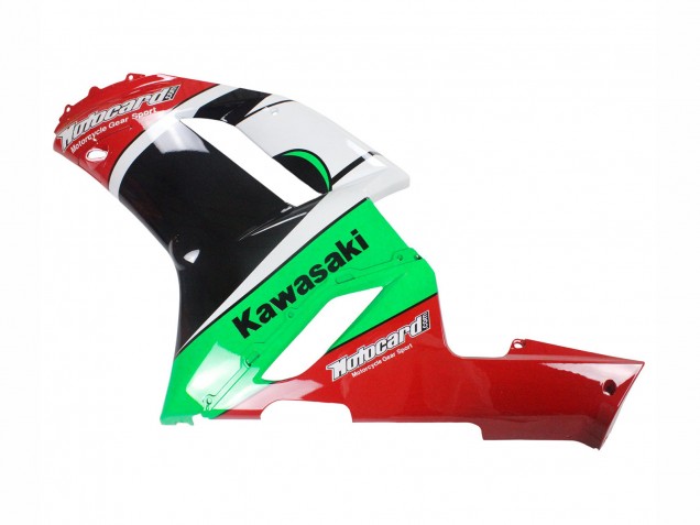 2007-2008 Kawasaki ZX6R Motorcycle Fairings - Green Red Canada