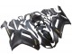 2007-2008 Kawasaki ZX6R Motorcycle Fairings - Matte Black with Yellow Logo Ninja Canada