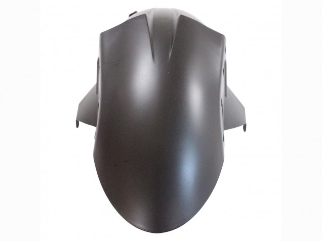 2007-2008 Kawasaki ZX6R Motorcycle Fairings - Matte Black with Yellow Logo Ninja Canada