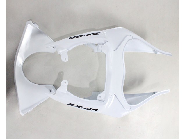 2009-2012 Kawasaki ZX6R Motorcycle Fairings - White Black Ninja Canada