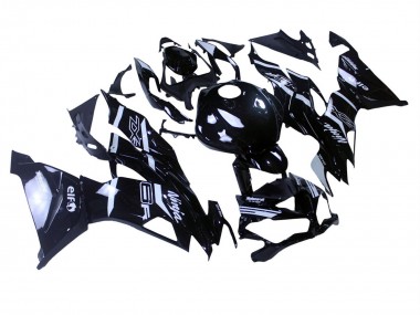 2019-2022 Kawasaki ZX6R Motorcycle Fairings - Glossy Black White Canada