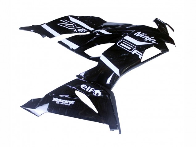 2019-2022 Kawasaki ZX6R Motorcycle Fairings - Glossy Black White Canada
