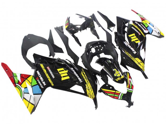 2013-2017 Kawasaki EX300 Motorcycle Fairings - Glossy Black Yellow Red Green Blue White Canada
