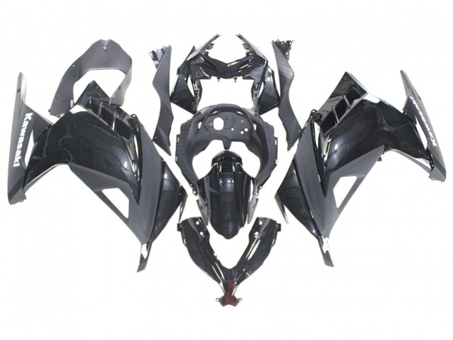 2013-2017 Kawasaki EX300 Motorcycle Fairings - Glossy Black Canada