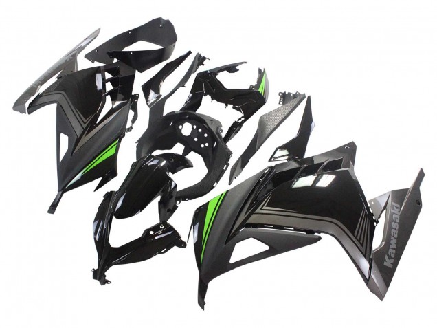 2013-2017 Kawasaki EX300 Motorcycle Fairings - Glossy Black Matte Black Green Canada