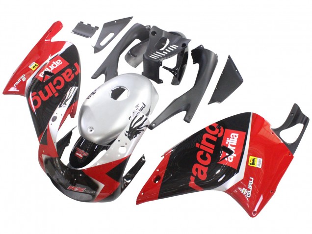 2000-2005 Aprilia RS125 Motorcycle Fairings - Red Black Silver Racing Canada