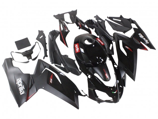 2006-2011 Aprilia RS125 Motorcycle Fairings - Glossy Black Red White Decal Canada
