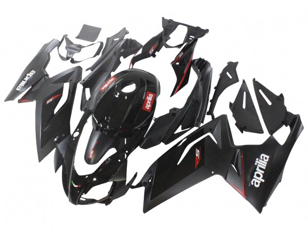2006-2011 Aprilia RS125 Motorcycle Fairings - Glossy Black Red White Decal Canada