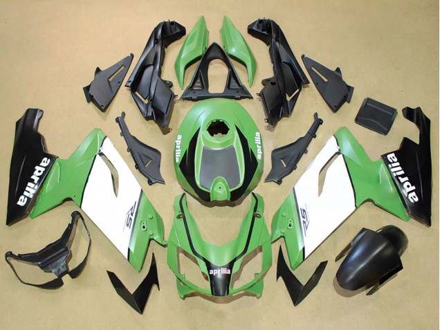 2006-2011 Aprilia RS125 Motorcycle Fairings - Green White Black Canada