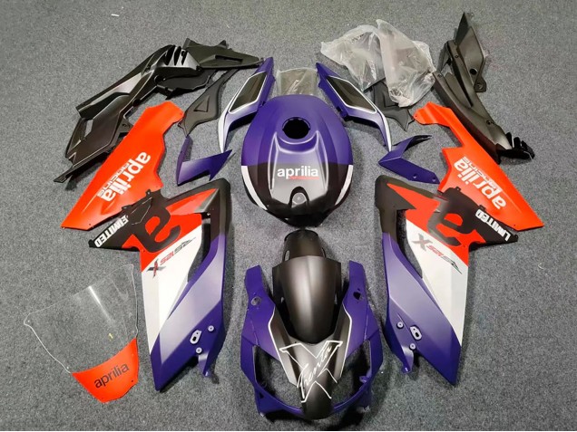 2006-2011 Aprilia RS125 Motorcycle Fairings - Dark Purple Red Black White Canada
