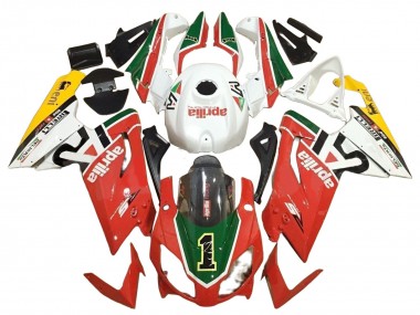 2006-2011 Aprilia RS125 Motorcycle Fairings - White Red Green Canada